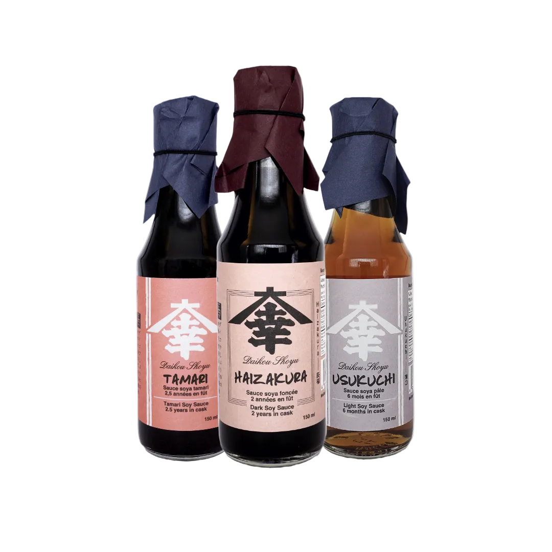 Discovery Box Set Trio that includes Haizakura, Tamari and Usukuchi