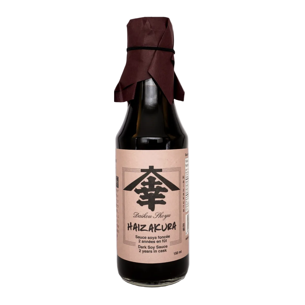 150 ml bottle of Haizakura Dark Soy Sauce