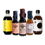 Origin Box Set that contains Haizakura, Usukuchi, Tamari, Yuzu Ponzu and Shiro Dashi